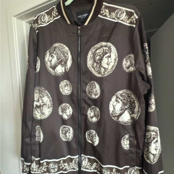 Dolce & Gabbana Black and Cream Lightweight Jacket - Picture 1 of 4